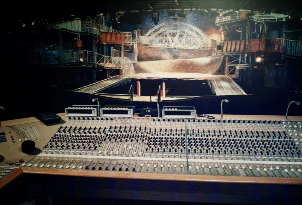 A piece of theatre sound history: the original Cadac console from Starlight Express, 1984.