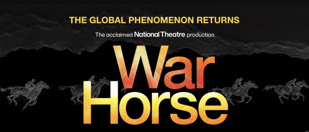 Promotional artwork design for War Horse. Theatre sound by Autograph.